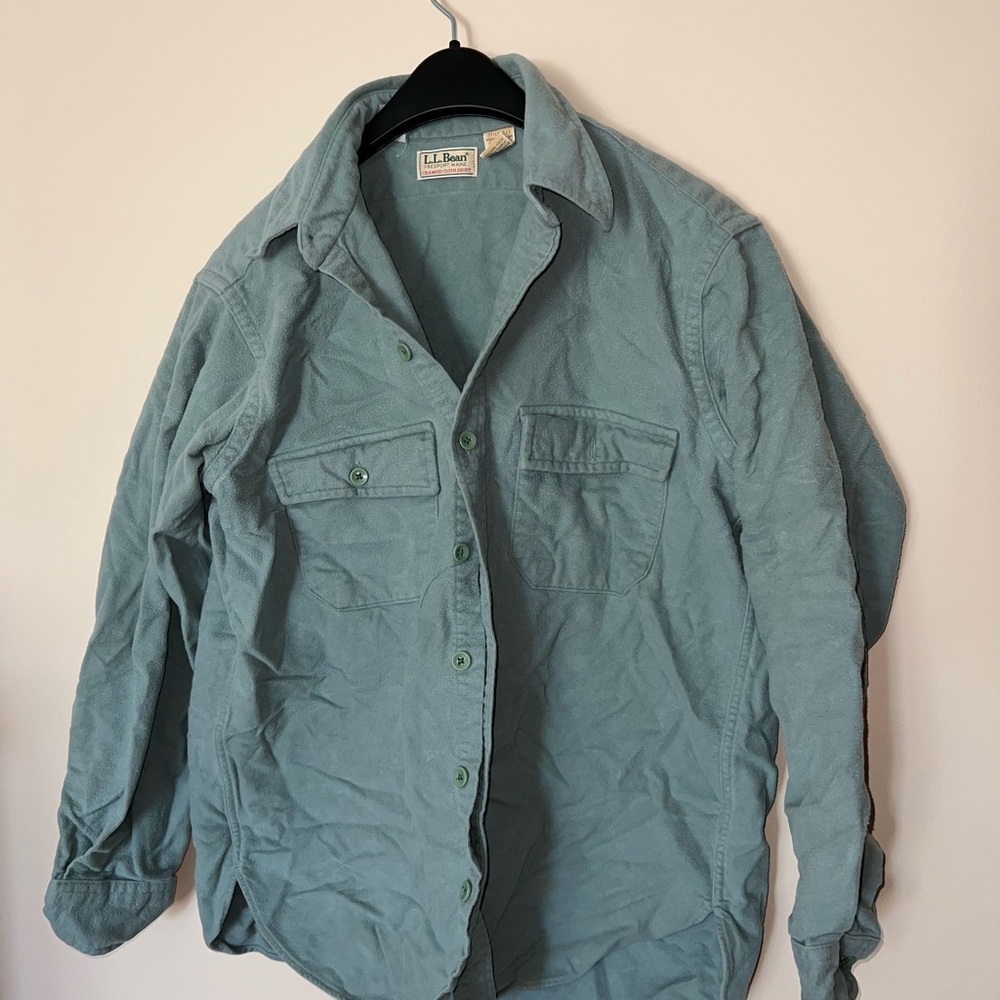 L.L. Bean Men's Teal Shirt Jacket